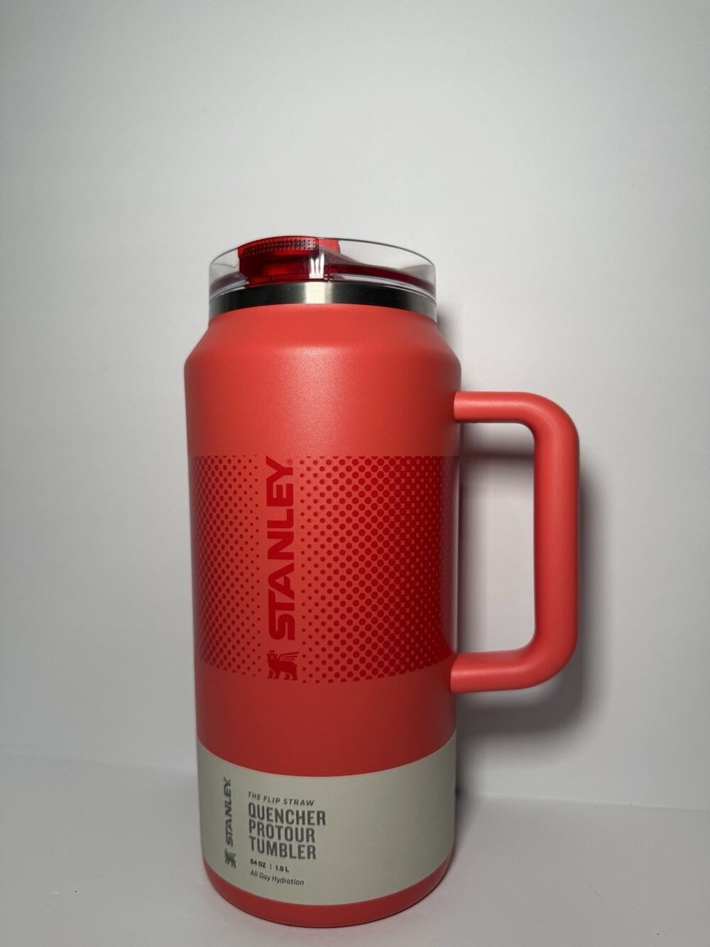 Stanley Limited Edition 64oz HOT CORAL FADE Protour Quencher Tumbler BNWT
